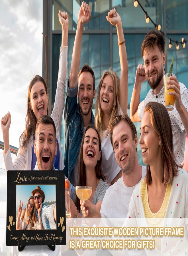 KFNER Love Picture Frame, Love Frames for Couples, Valentine's Day Photo Frame Gifts for Couples Newlyweds Wife Husband Engaged Couples Girlfriend Boyfriend, Anniversary Wedding Gifts for Her Him -27 - Image 5